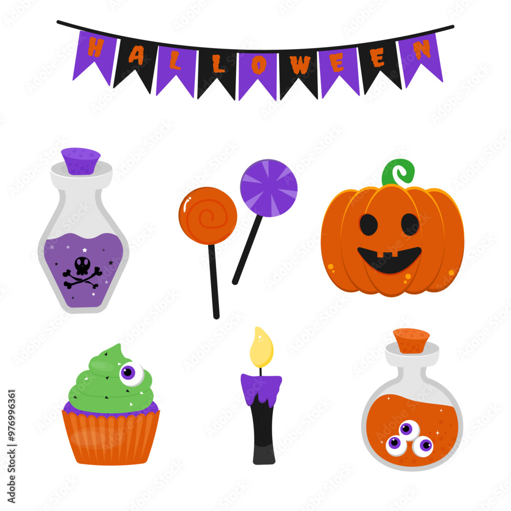 Fototapeta premium Halloween Clipart