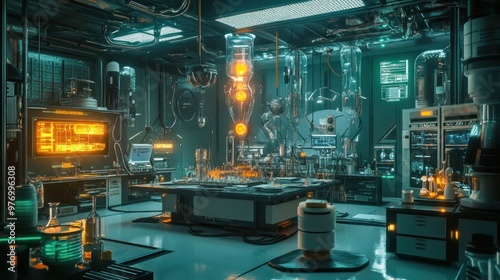 Futuristic Laboratory Interior