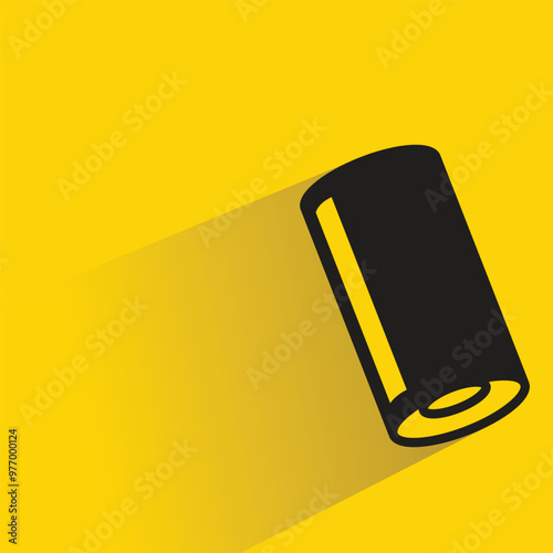 bullet icon with shadow on yellow background