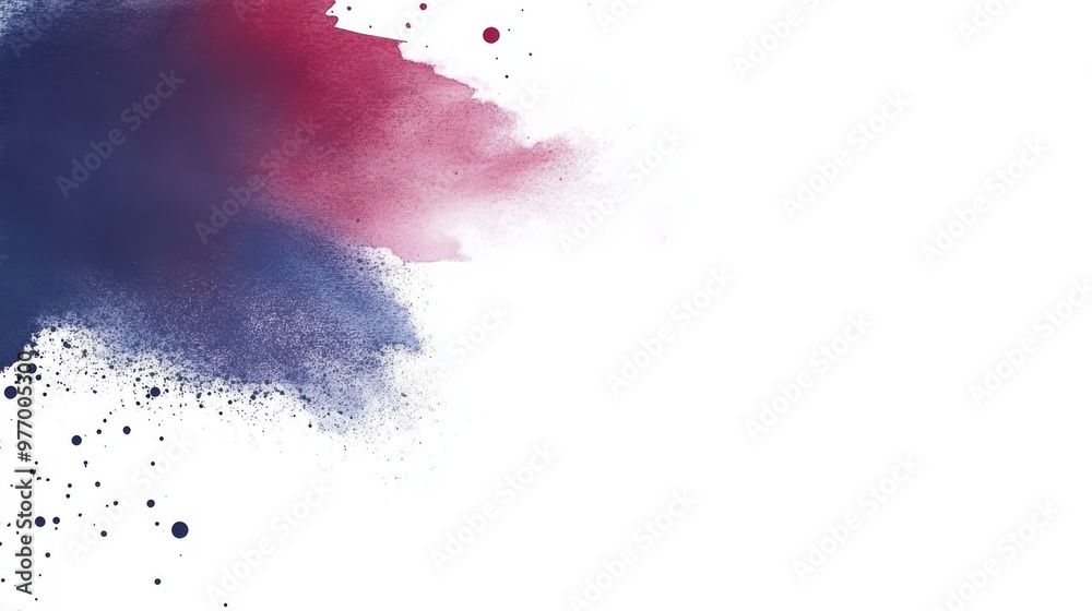 An artistic watercolor splash effect template in vibrant colors