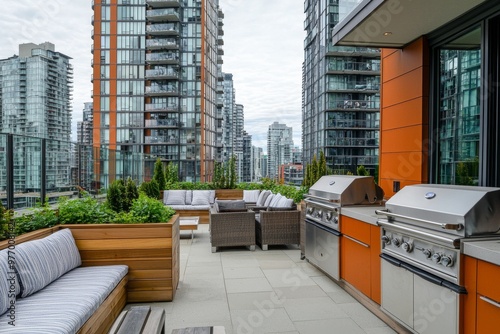 This is the exterior of a contemporary high-rise apartment building.