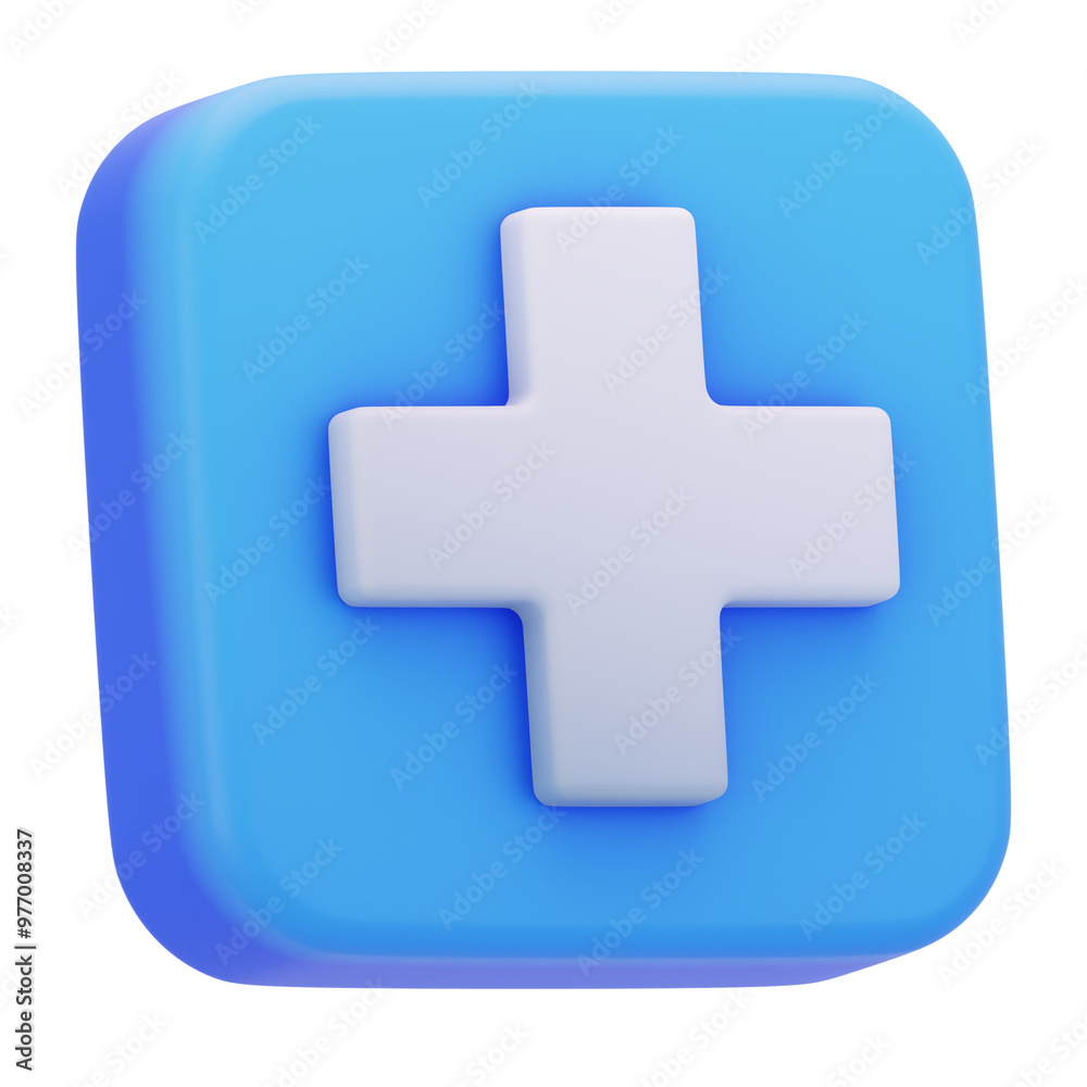 Addition Math Operation Education Icon In Minimalist 3D Render Addition Math Operation Education Icon In Minimalist 3D Render