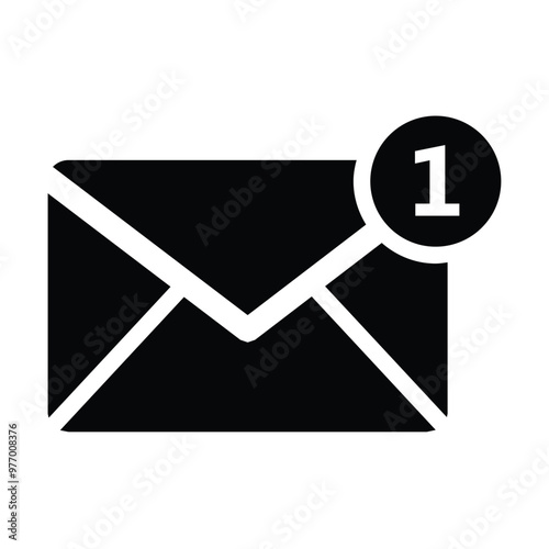 Email Icon black and white