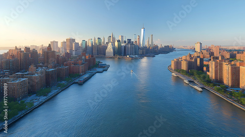 Aerial view of the Manhatta...