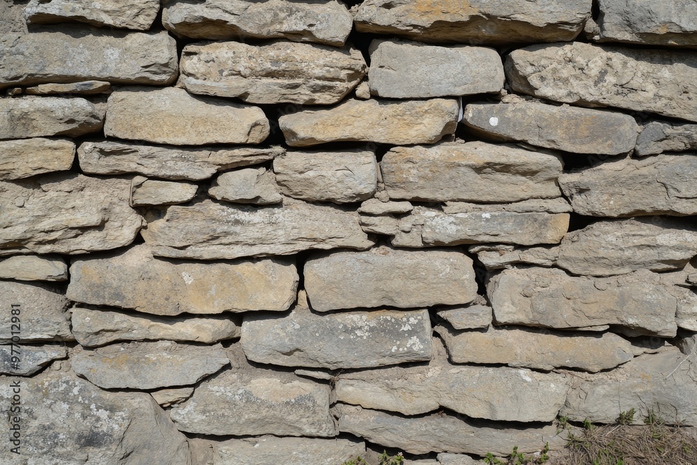 Scotland, Great Britain, old stone wall, background image Scotland, Great Britain, old stone wall, background image