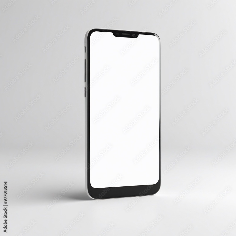 smartphone isolated on white