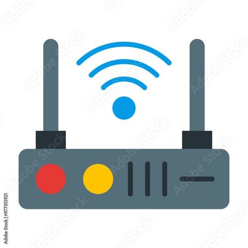 Modem Vector Line Icon Design