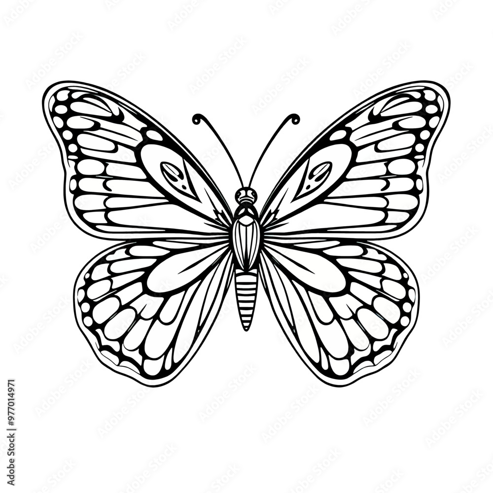 Fototapeta premium butterfly on white background