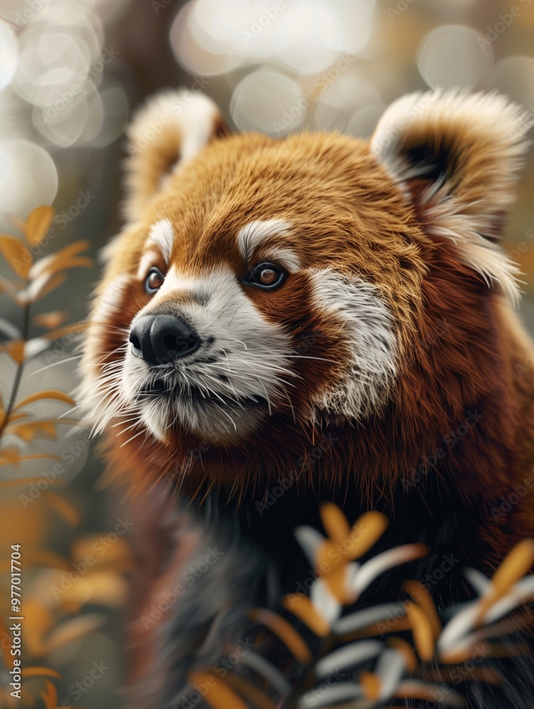 Fototapeta premium Wild Giant Panda, Forest Bear, Majestic Animal in Nature