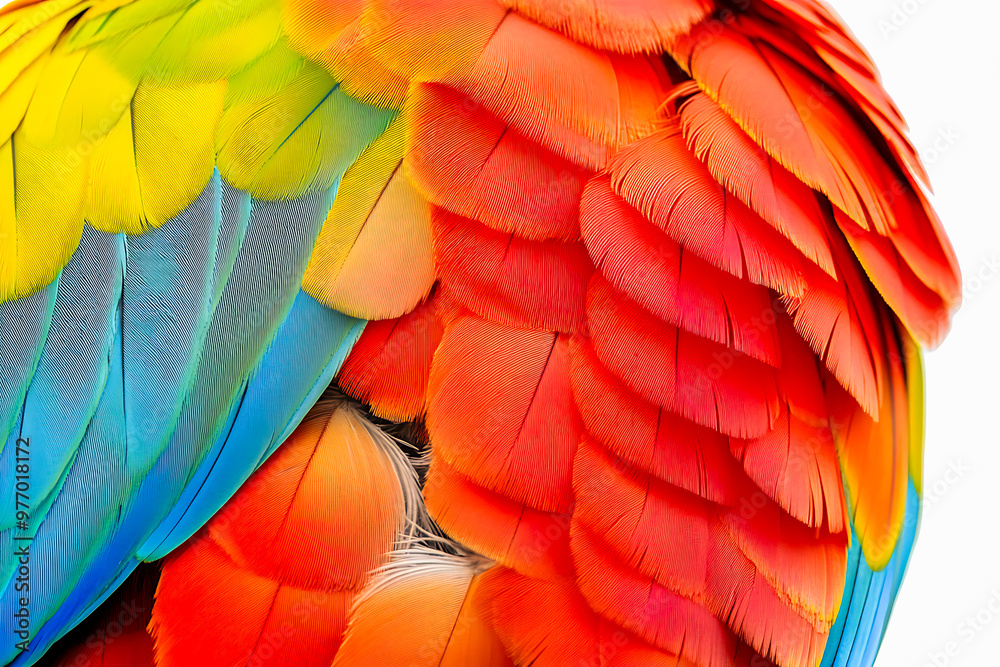 Obraz premium Vibrant Parrot Feathers
