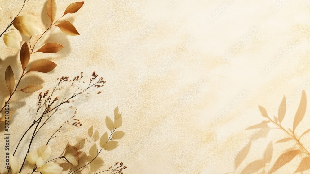Nature-inspired layout with intricate leaf motifs, soft earthy tones, and flowing organic patterns, creating a serene and refreshing design perfect for eco-friendly branding Nature-inspired layout with intricate leaf motifs, soft earthy tones, and flowing organic patterns, creating a serene and refreshing design perfect for eco-friendly branding