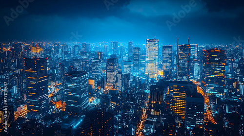 An aerial view of a sprawli...