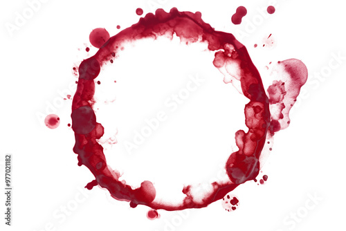 Mancha de vino tinto.