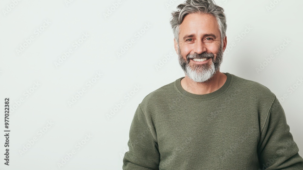 Happy Senior Man Smiling Portrait White Background Happy Senior Man Smiling Portrait White Background