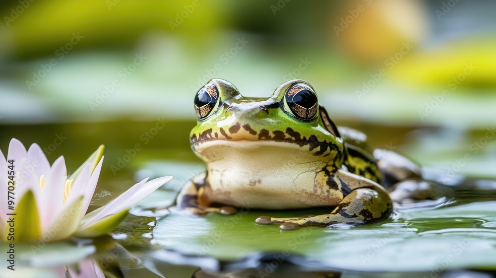 A close-up of a frog sitting on a lily pad in a clear pond, representing the health of wetlands and amphibian populations. A close-up of a frog sitting on a lily pad in a clear pond, representing the health of wetlands and amphibian populations.
