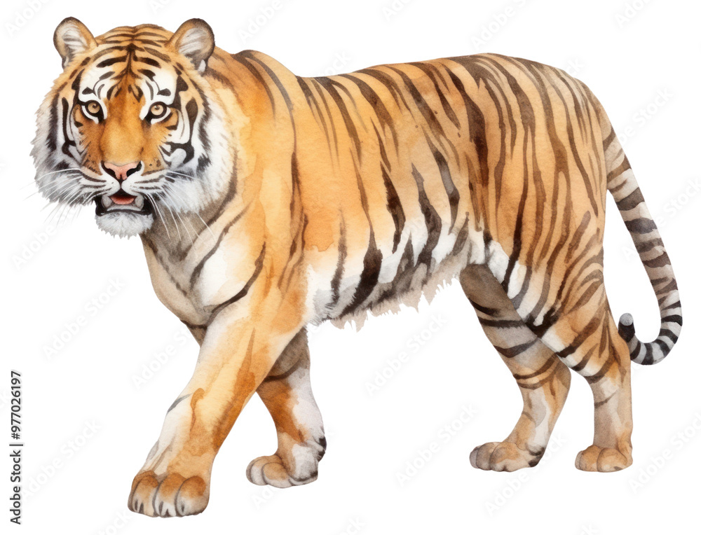 Obraz premium PNG Illustration of tiger wildlife animal mammal.