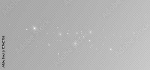 Glow light effect. Vector illustration. Christmas flash. dust.Christmas background of shining dust