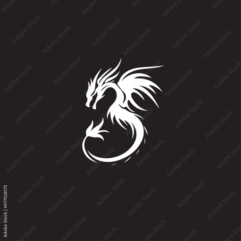 Dragon in cartoon, doodle style . Image for t-shirt, web, mobile apps and ui. Isolated 2d vector illustration in logo, icon, sketch style, Eps 10, black and white. AI Generative Dragon in cartoon, doodle style . Image for t-shirt, web, mobile apps and ui. Isolated 2d vector illustration in logo, icon, sketch style, Eps 10, black and white. AI Generative