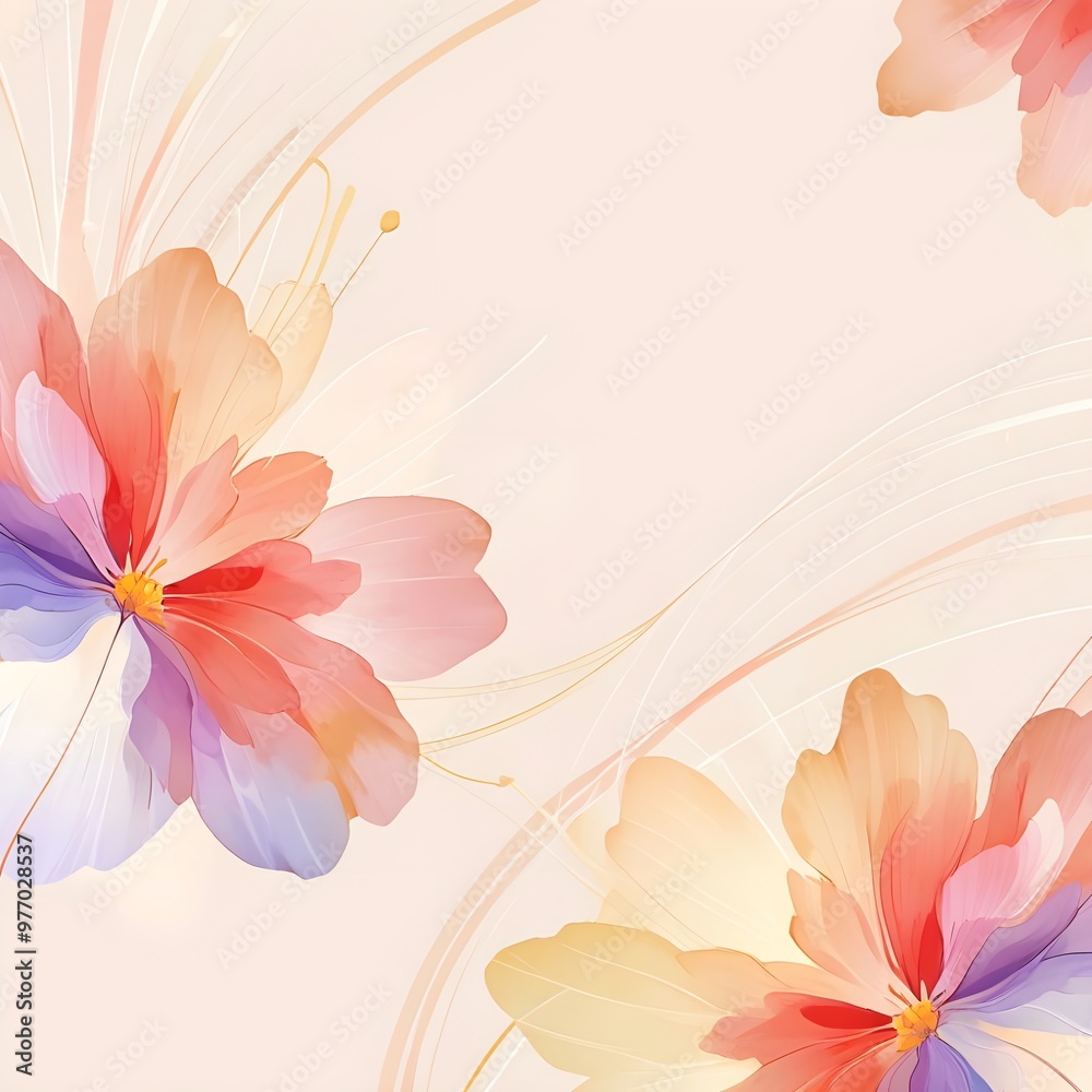 Delicate Watercolor Flower Illustration