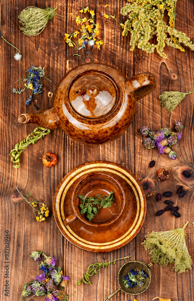 Autumn healing tea. Autumn healing tea.
