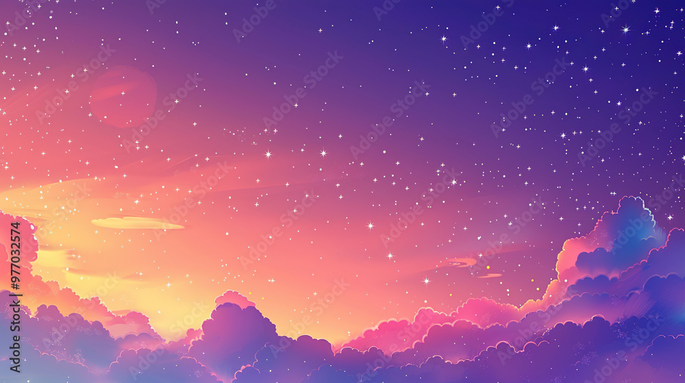 Naklejka premium Gradient sky background