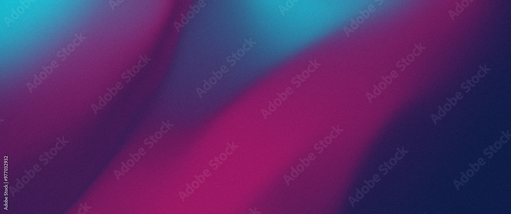Obraz premium Red Blue light glowing grainy gradient, dark background noisy texture abstract banner header cover design