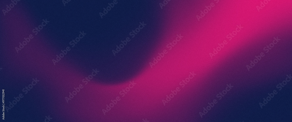 Fototapeta premium Red Blue light glowing grainy gradient, dark background noisy texture abstract banner header cover design