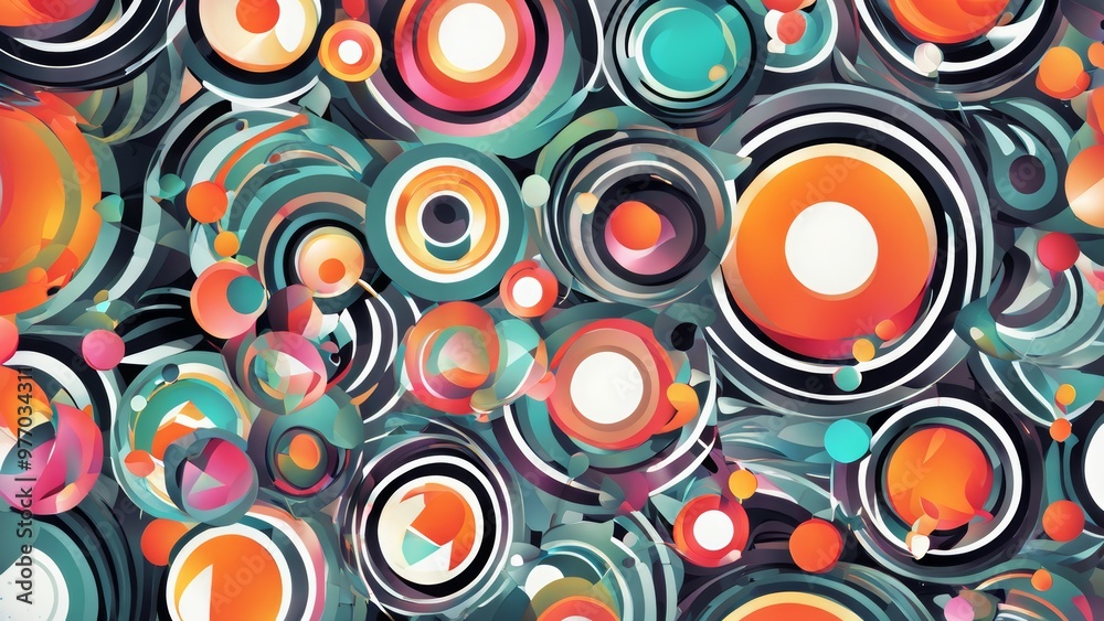 Fototapeta premium Multicolored, abstract, author's background