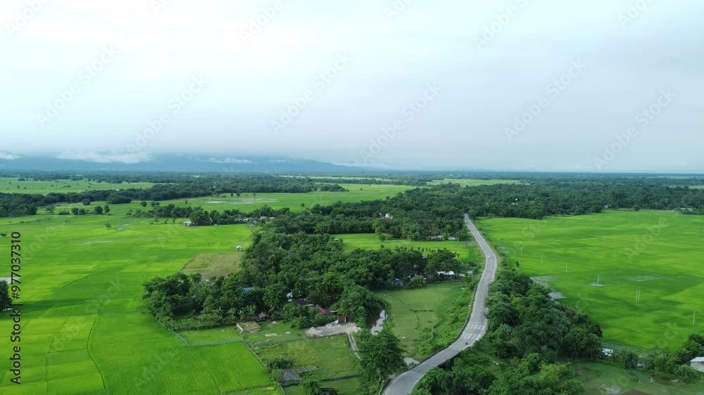 Landscape view of valley in Arunachal Pradesh India. Landscape view of valley in Arunachal Pradesh India.