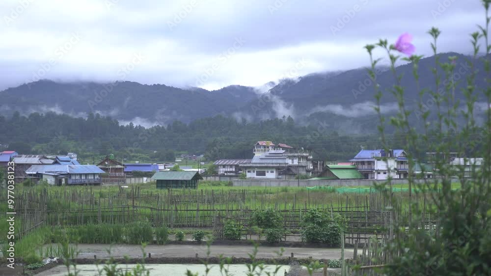 Landscape view of zero valley in Arunachal Pradesh India. Landscape view of zero valley in Arunachal Pradesh India.
