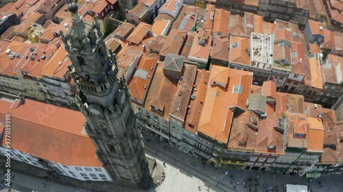 Baroque Style Tower, Clérigos, Built by Nicolau Nasoni In Porto, Portugal photo