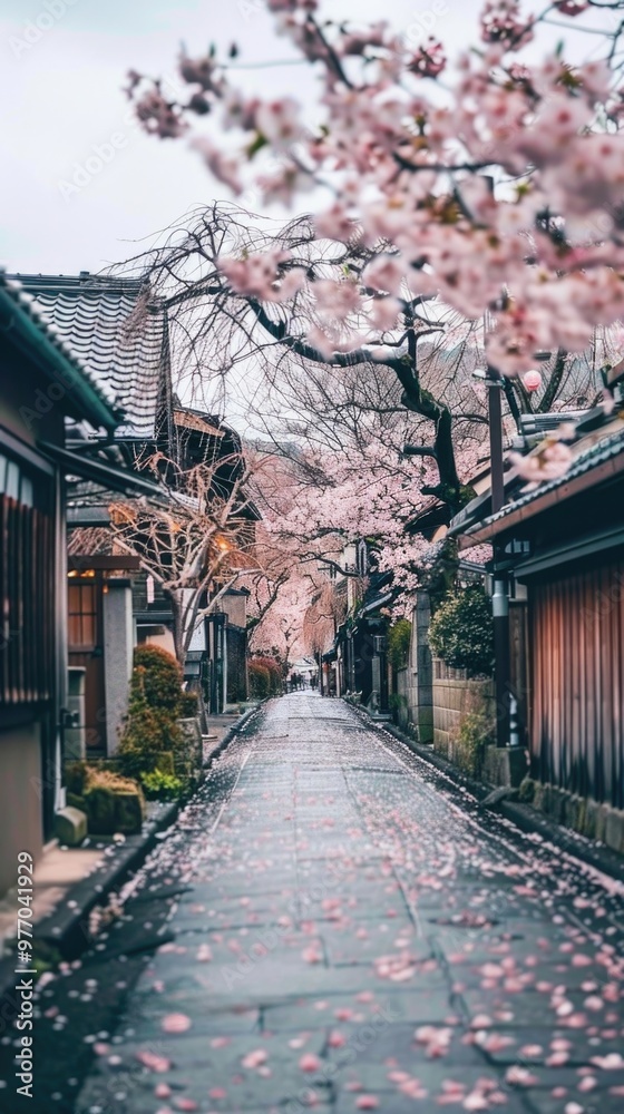 Japan spring season travel in tokyo with Cherry blossom,  japanese landscape scenery
