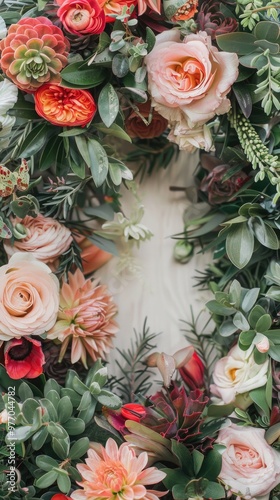 oval flower arrangement flora bouquet for wedding and decoration