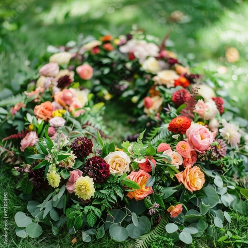 oval flower arrangement flora bouquet for wedding and decoration