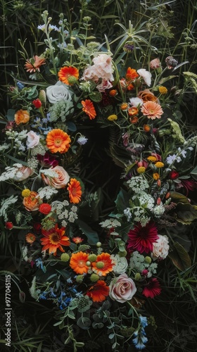 oval flower arrangement flora bouquet for wedding and decoration