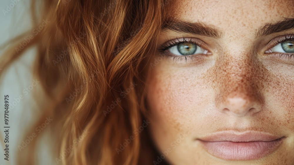 This image shows a close-up of golden brown hair with gentle, loose curls, capturing the texture and shine of the strands in a detailed and vibrant manner. This image shows a close-up of golden brown hair with gentle, loose curls, capturing the texture and shine of the strands in a detailed and vibrant manner.