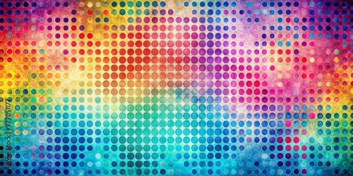 Abstract Grunge Polka Dot Background, Color Gradient, Grunge Texture, Design Element