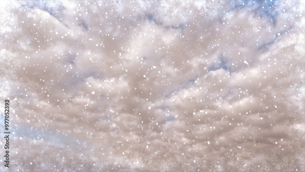beautiful snow on clouds on sky background - photo of nature beautiful snow on clouds on sky background - photo of nature