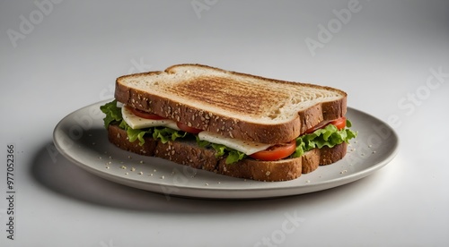 sandwich with ham and cheese