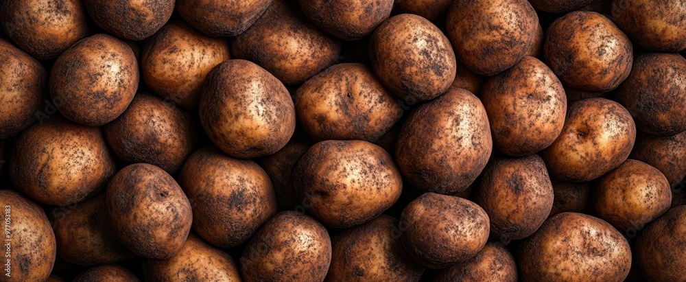 Fototapeta premium The Potatoes in Natural Setting