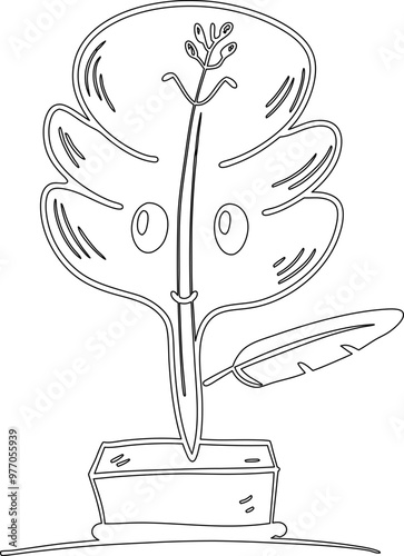 hand drawn sketch of tree