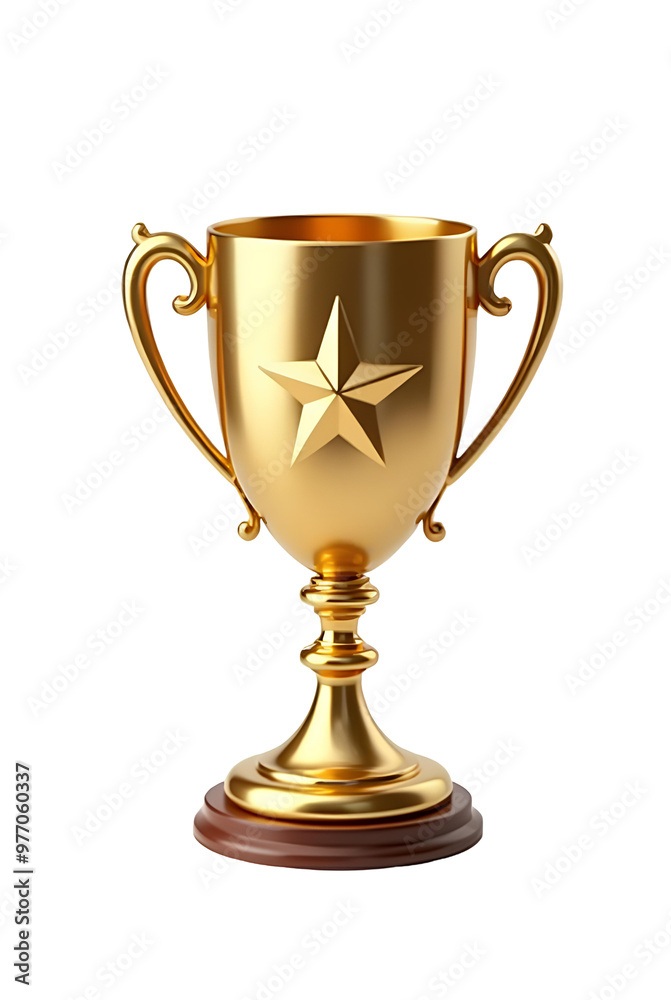 A golden trophy with a star on top, success winner prize champion taking competition victory reward, first place celebration of winning ceremony premium cup transparent background png isolated A golden trophy with a star on top, success winner prize champion taking competition victory reward, first place celebration of winning ceremony premium cup transparent background png isolated
