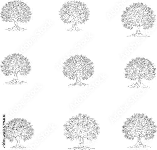 set of elements for design