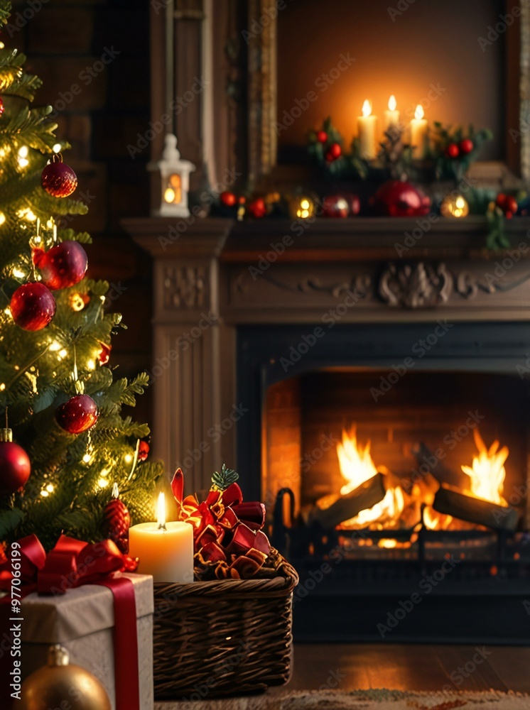 fireplace with christmas decorations fireplace with christmas decorations