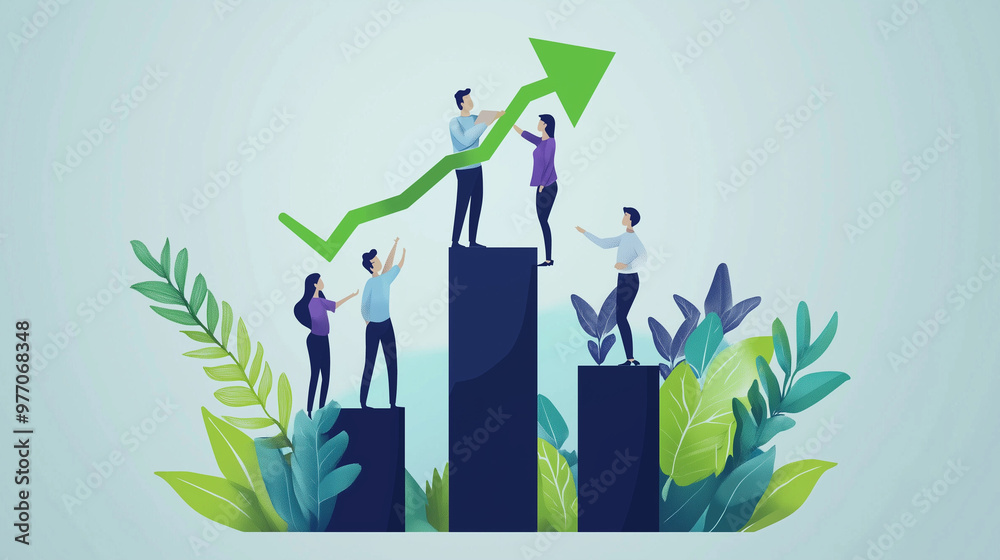 A Business Performance Themed Picture: Teamwork, Business Growth, Business Strategy, Growth Strategy. A Business Performance Themed Picture: Teamwork, Business Growth, Business Strategy, Growth Strategy.