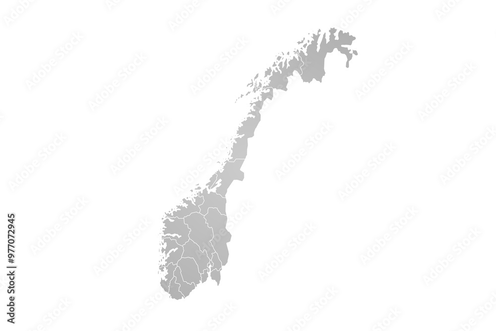 Colored Norway Country Administrative Map Regions Map Of Norway Blank 1000 F 977072945 FadZmj4ORdMq6s5L0NbMqOSxj2dmHFmN 