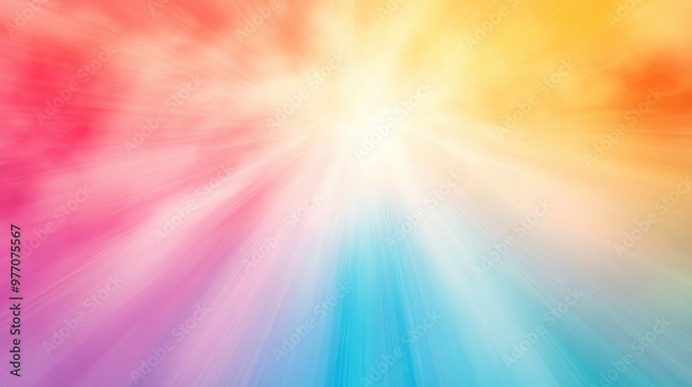 Vibrant Abstract Background with Radiant Rainbow Colors and Light Burst Effect Vibrant Abstract Background with Radiant Rainbow Colors and Light Burst Effect