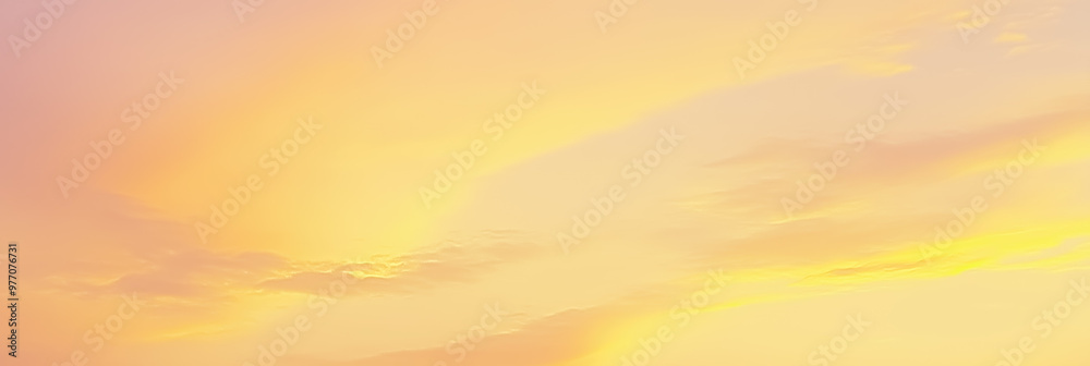 Golden sunset painting the sky with warm hues and soft clouds Golden sunset painting the sky with warm hues and soft clouds