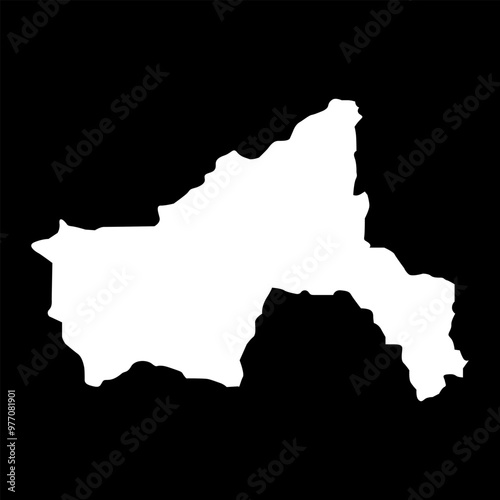 Parwan province map, administrative division of Afghanistan. photo