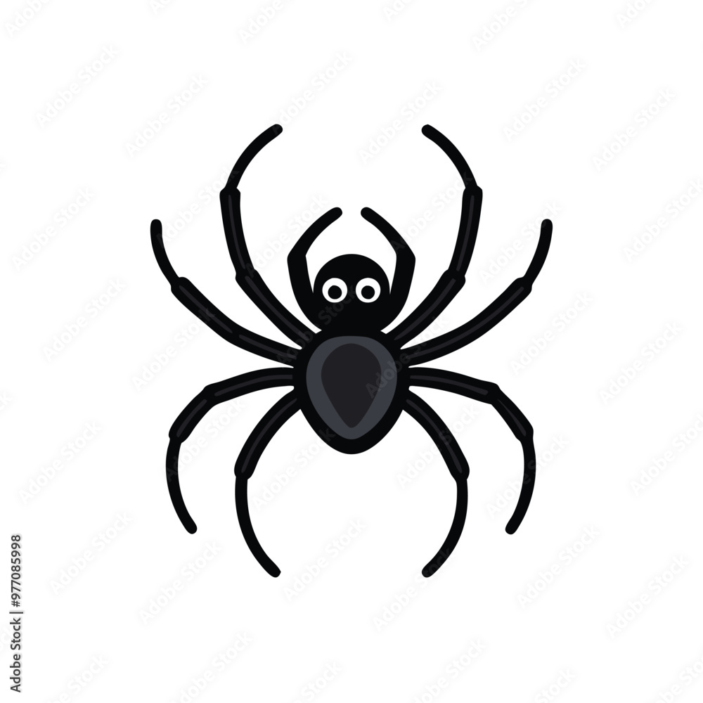 a Spider vector silhouette, isolated white background a Spider vector silhouette, isolated white background